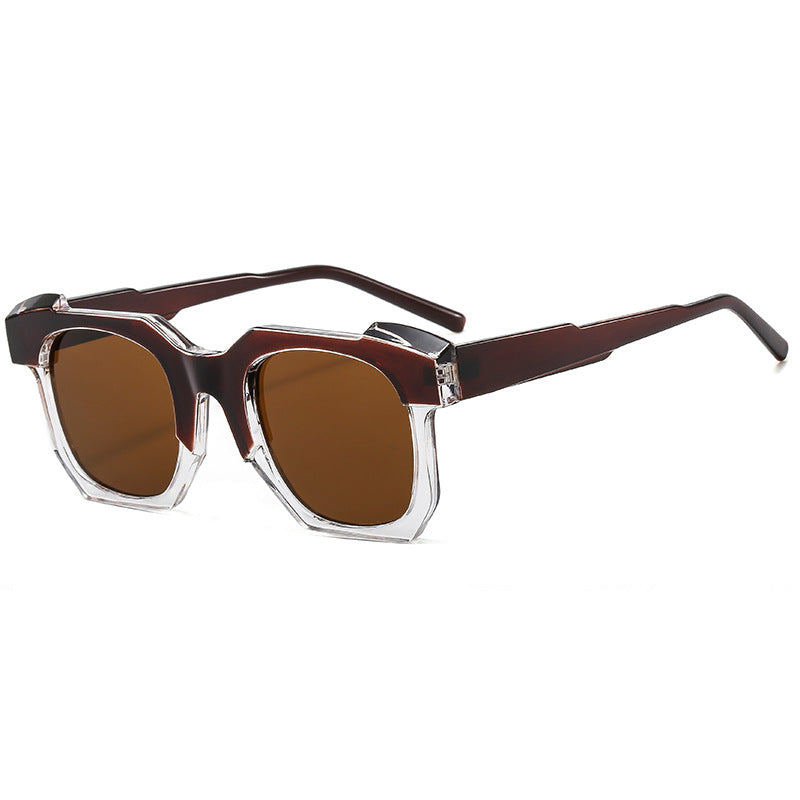 Women's fashionable sunglasses in square design with contrasting frame Bowlift