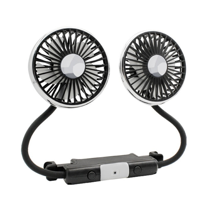 Portable Dual Head Car Cooling Fan Bowlift