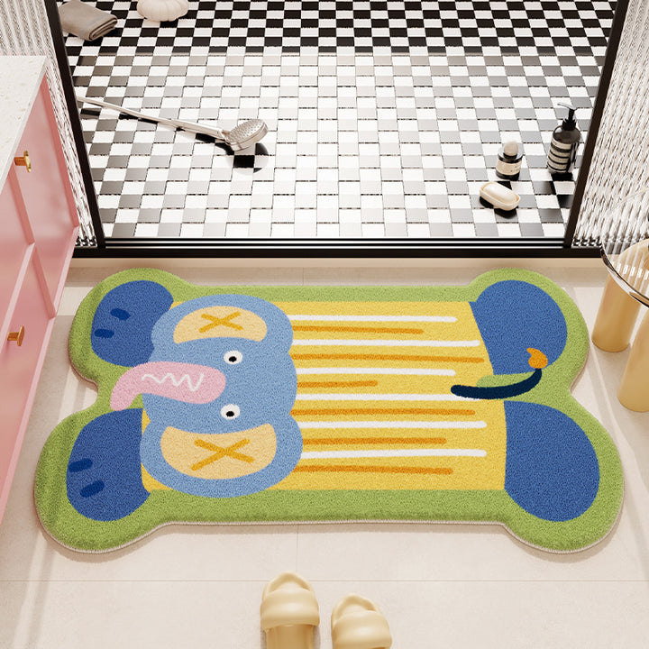 Cute Puppy Shaped Bath Mat