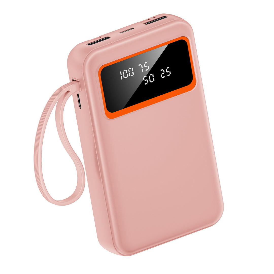 Portable power bank with digital LED display and fast charging function Bowlift