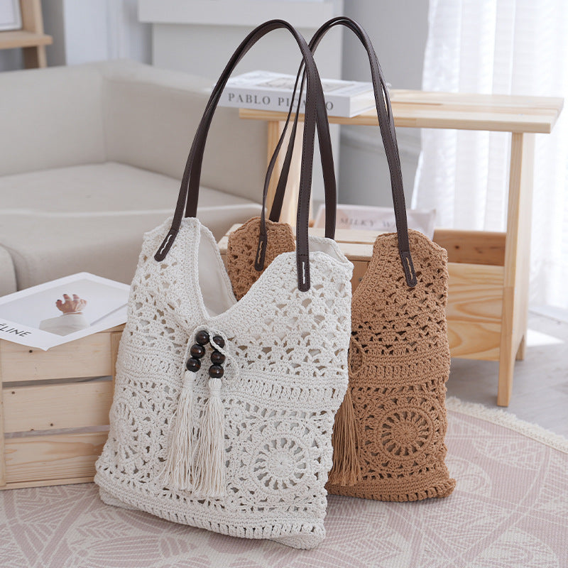 Handcrafted Macrame Shoulder Bag Bowlift