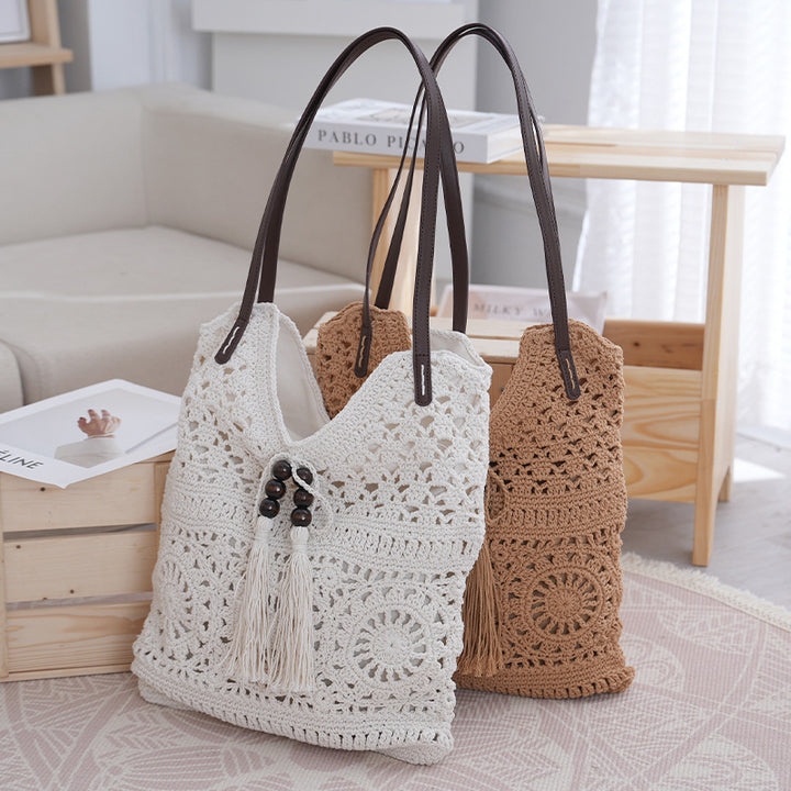 Handcrafted Macrame Shoulder Bag Bowlift