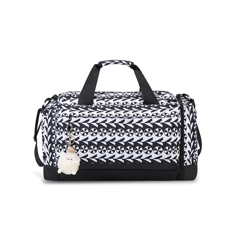 Stylish Patterned Weekend Duffle Bag Bowlift