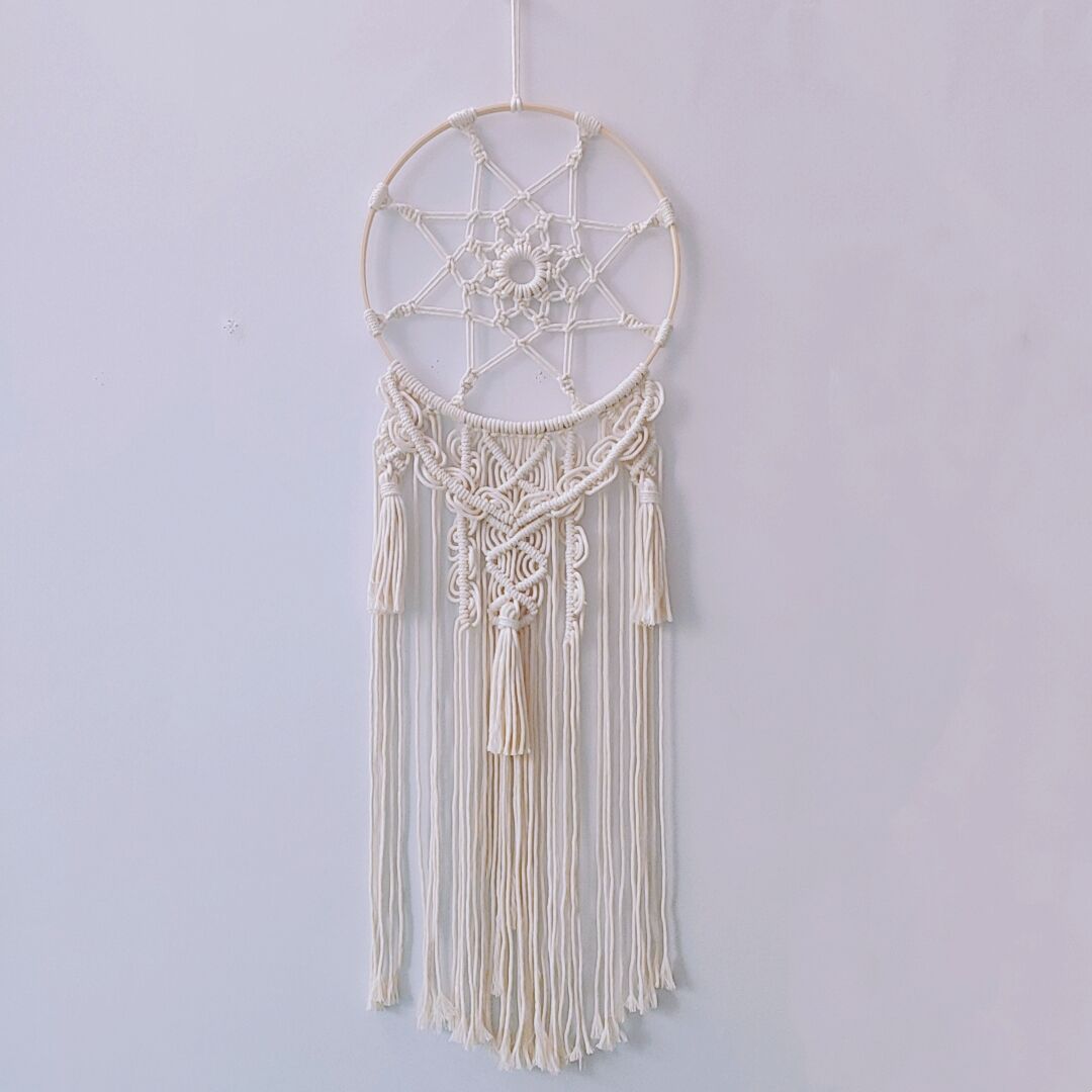Elegant Macrame Dreamcatcher Wall Decor Bowlift