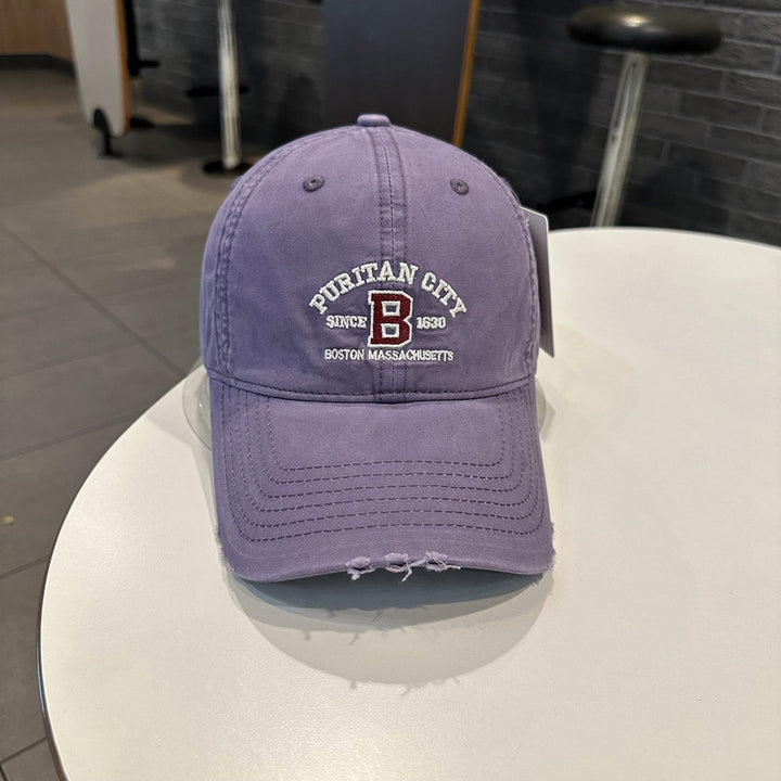 Men's Vintage-Inspired Embroidered Baseball Cap Bowlift