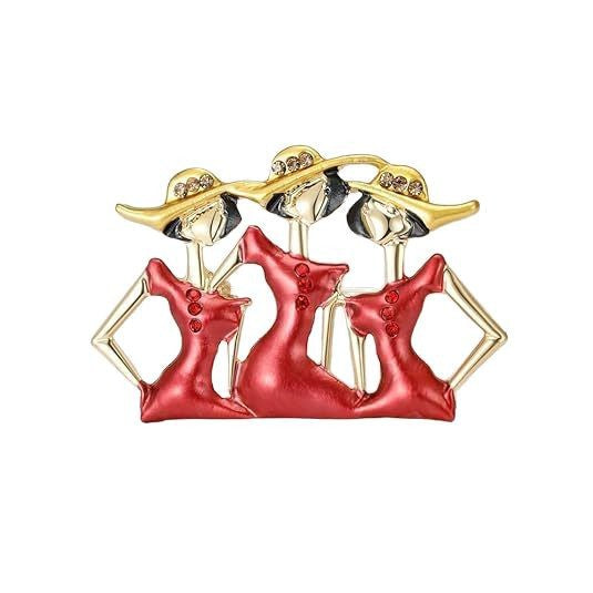 Artistic Figurine Brooch Bowlift