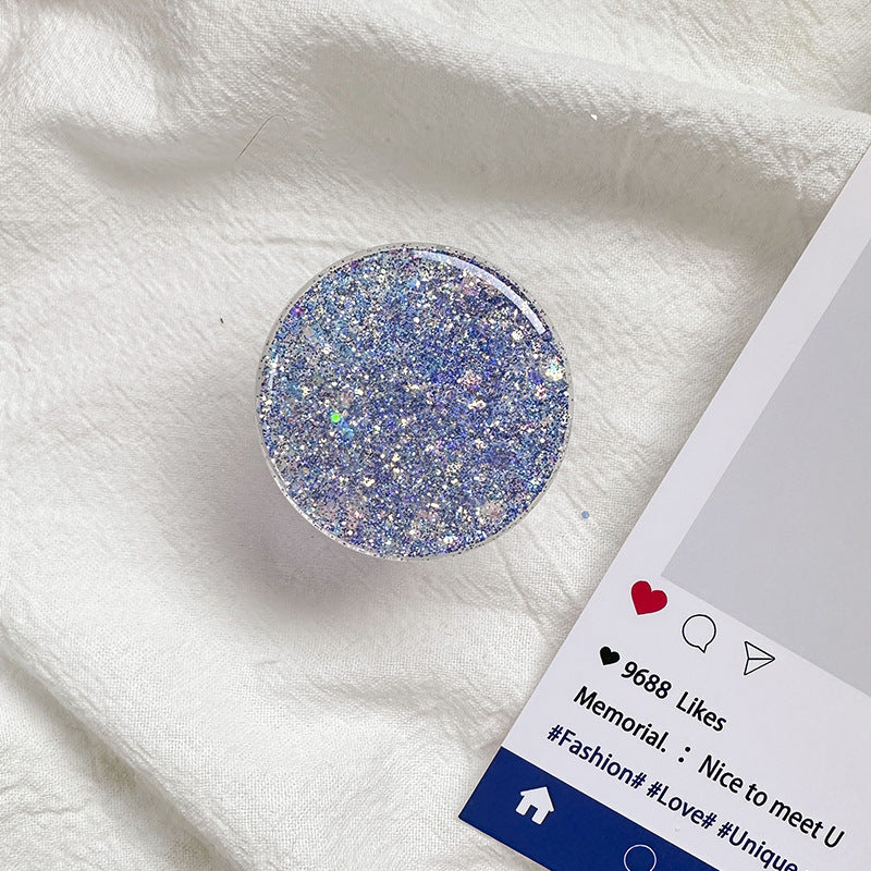 Sparkly Resin Phone Holder And Stand With Full Rotation Base