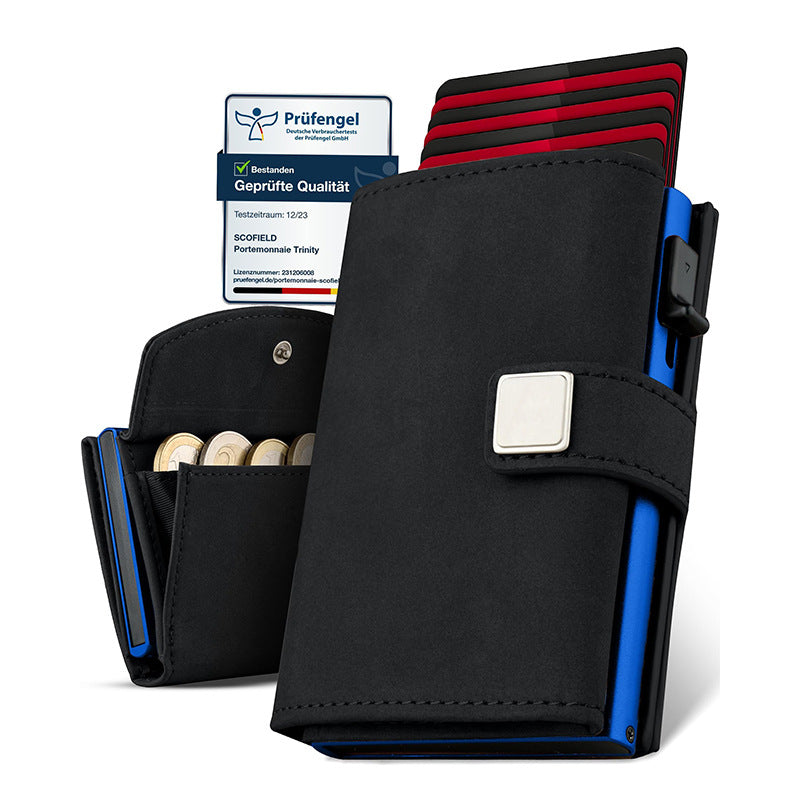 RFID-Blocking Leather Wallet Bowlift