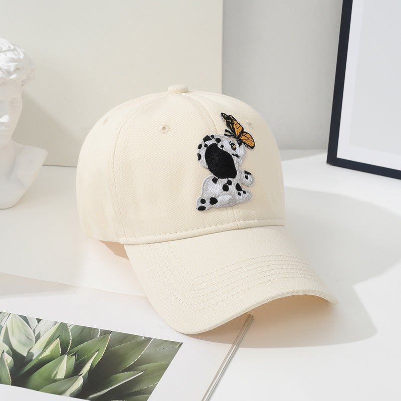 Women's Embroidered Animal Patch Baseball Cap Bowlift