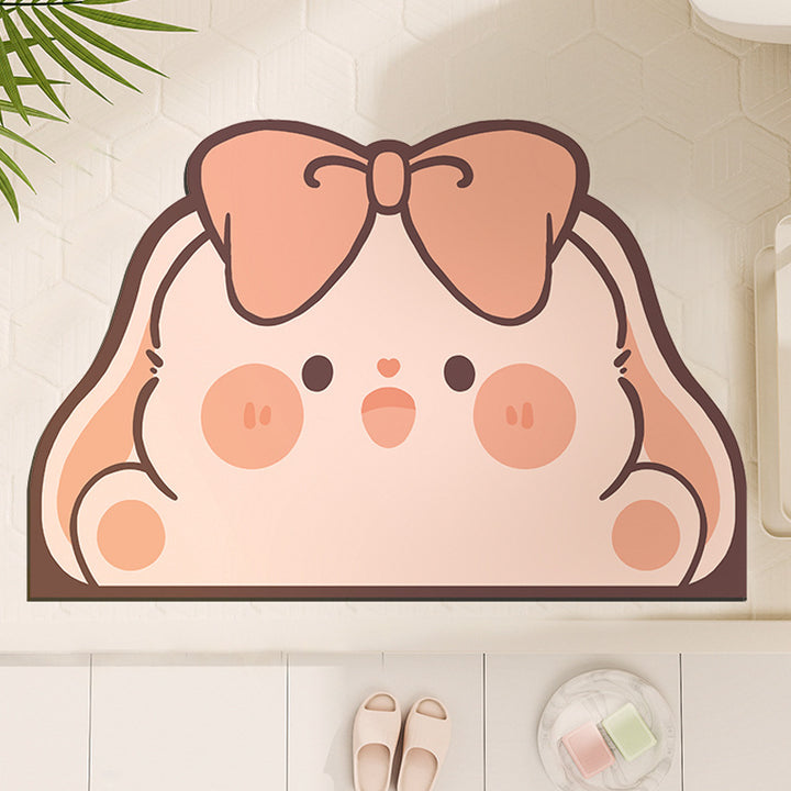 Cute Cartoon Dog-Shaped Bath Mat Bowlift