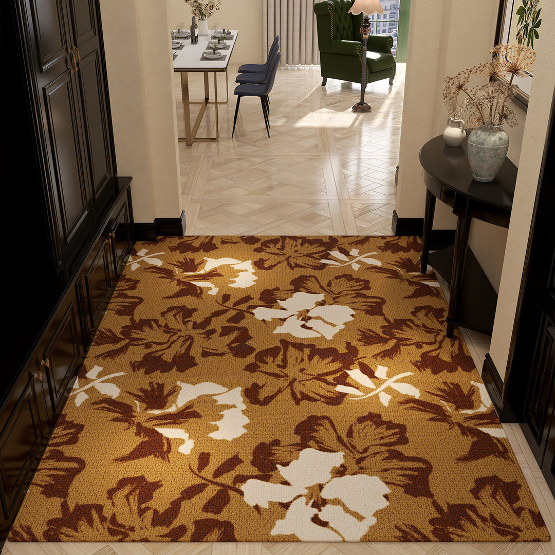 Luxurious Floral Pattern Area Rug Bowlift