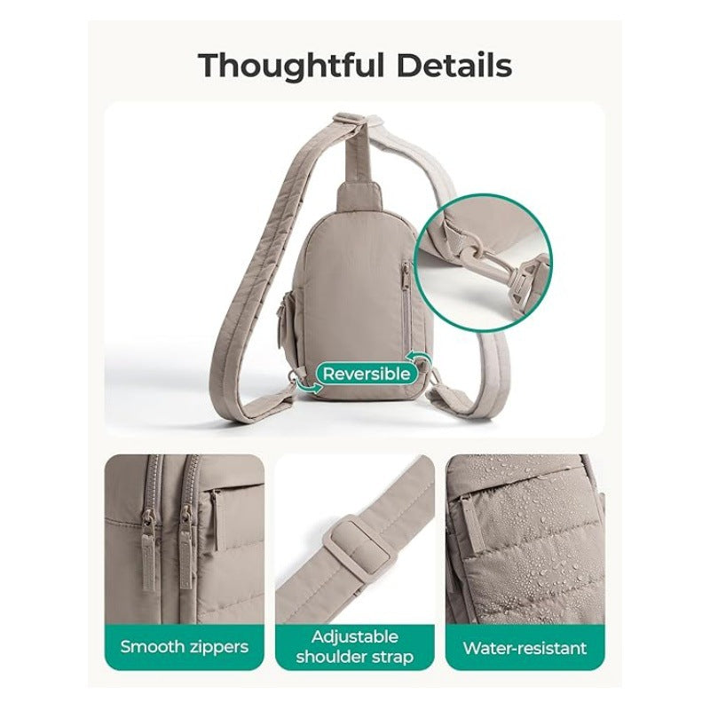 Comfortable sling bag with multiple compartments Bowlift