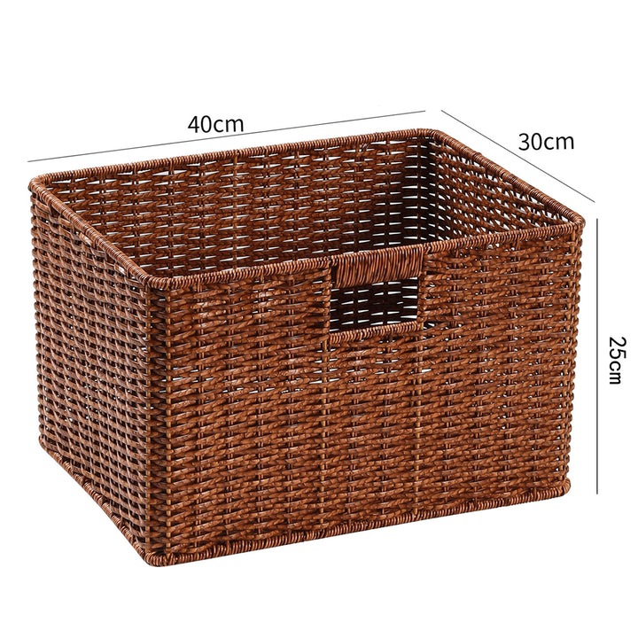 Handcrafted Rectangular Wicker Storage Bin Bowlift