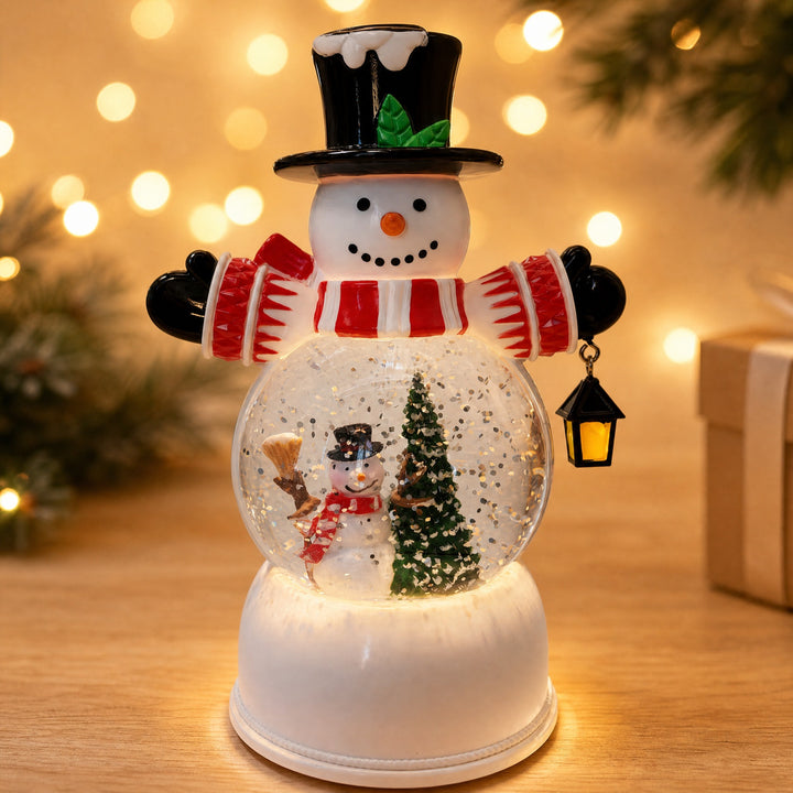 Funny Santa Claus Snow Globe Figure Bowlift