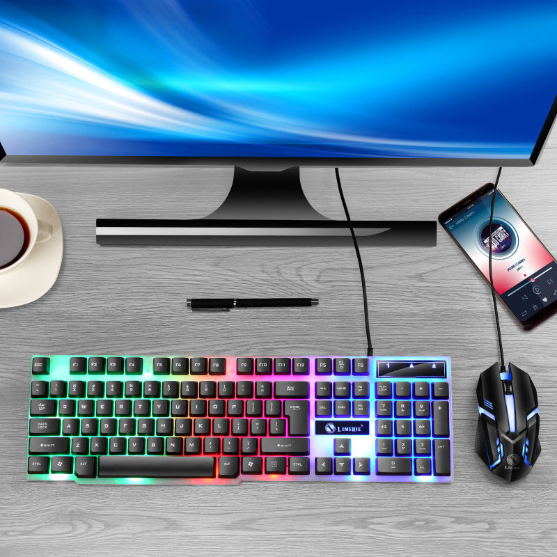 Gaming Keyboard and Mouse Set Bowlift