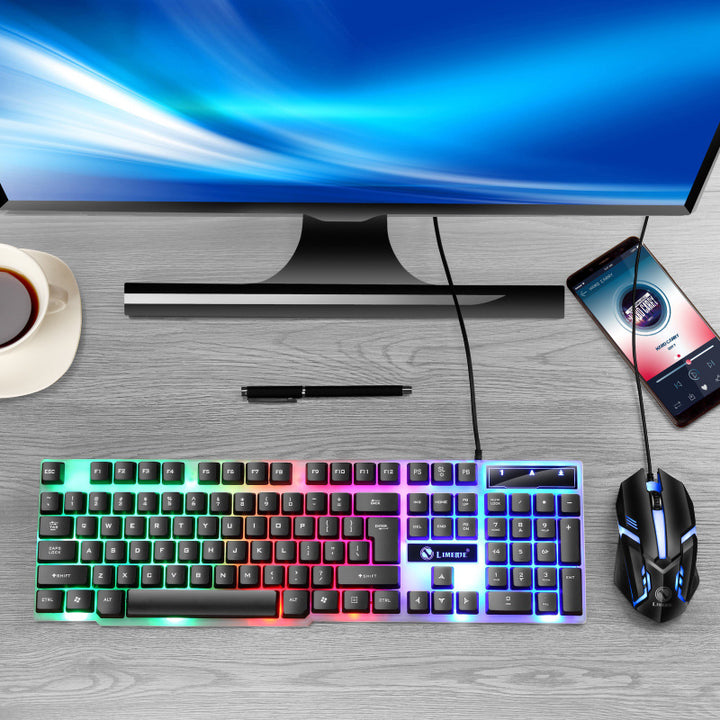 Gaming Keyboard and Mouse Set Bowlift