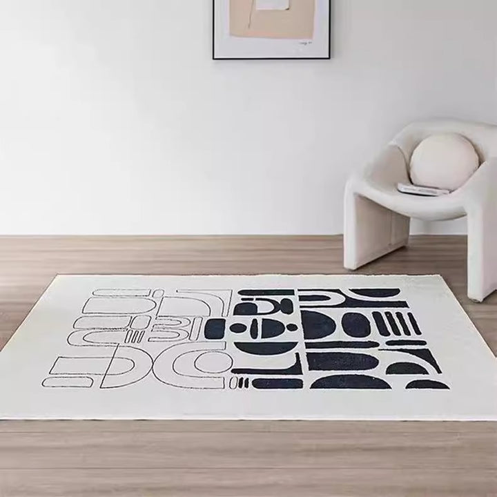 Modern Geometric Area Rug Bowlift