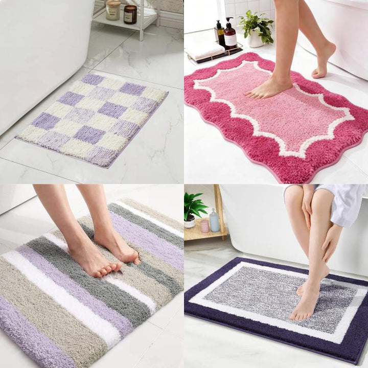 Textured Memory Foam Bath Mat Bowlift
