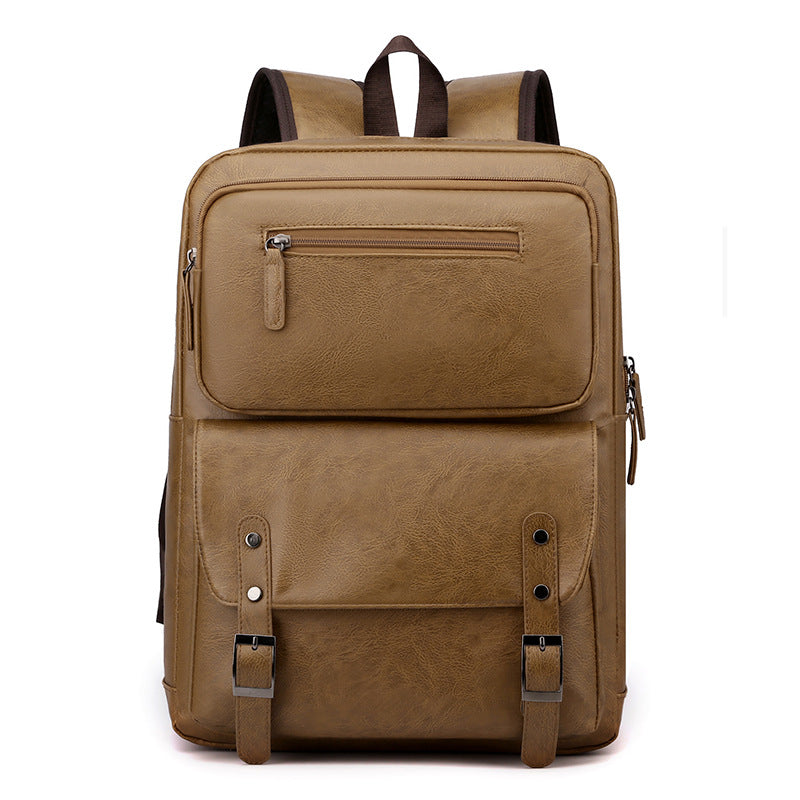 Stylish Leather Backpack Bowlift