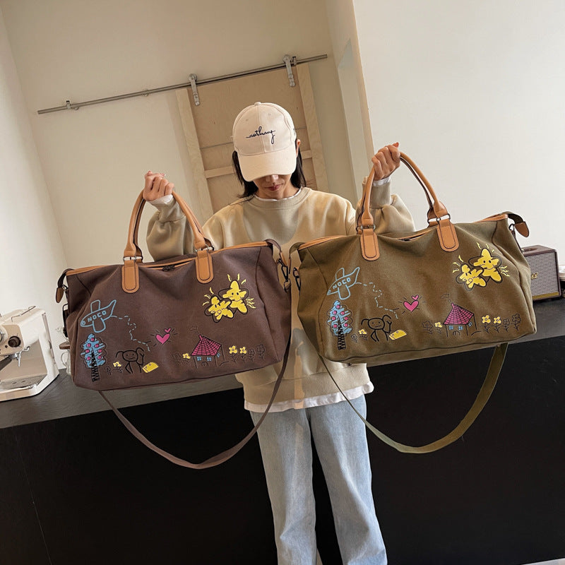 Creative Patterned Travel Duffle Bag Bowlift