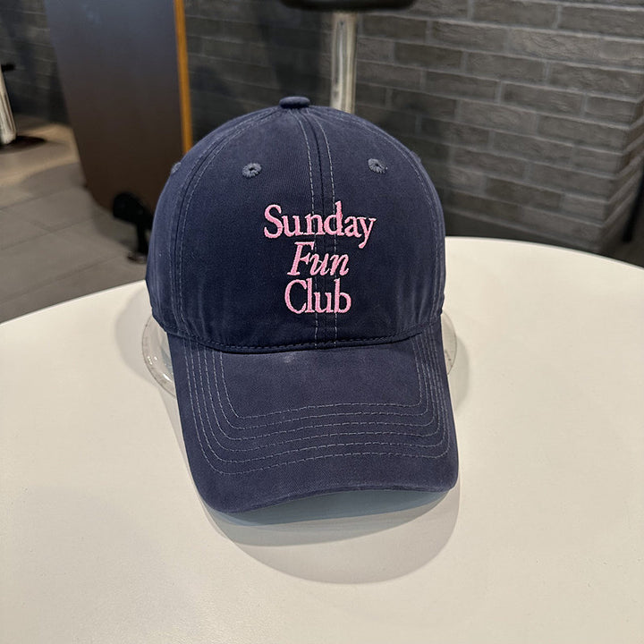Unisex Embroidered Cotton Baseball Cap Bowlift