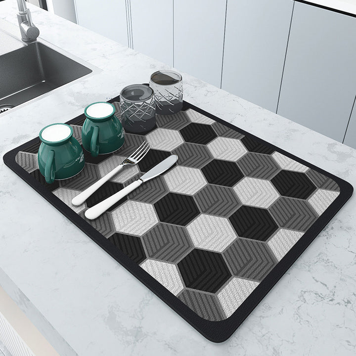 Floral Pattern Kitchen Mat Bowlift