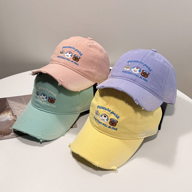 Unisex Embroidered Casual Cap Bowlift
