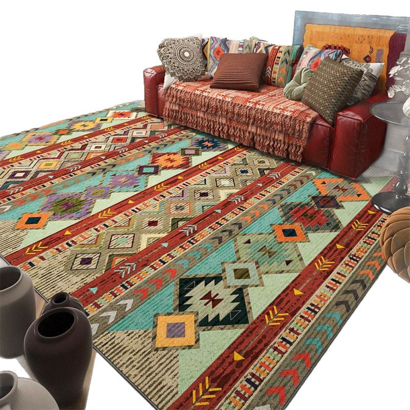 Geometric Pattern Area Rug Bowlift