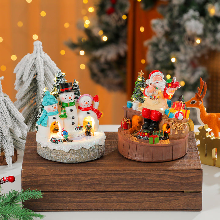 Illuminated Gingerbread House Decoration Bowlift