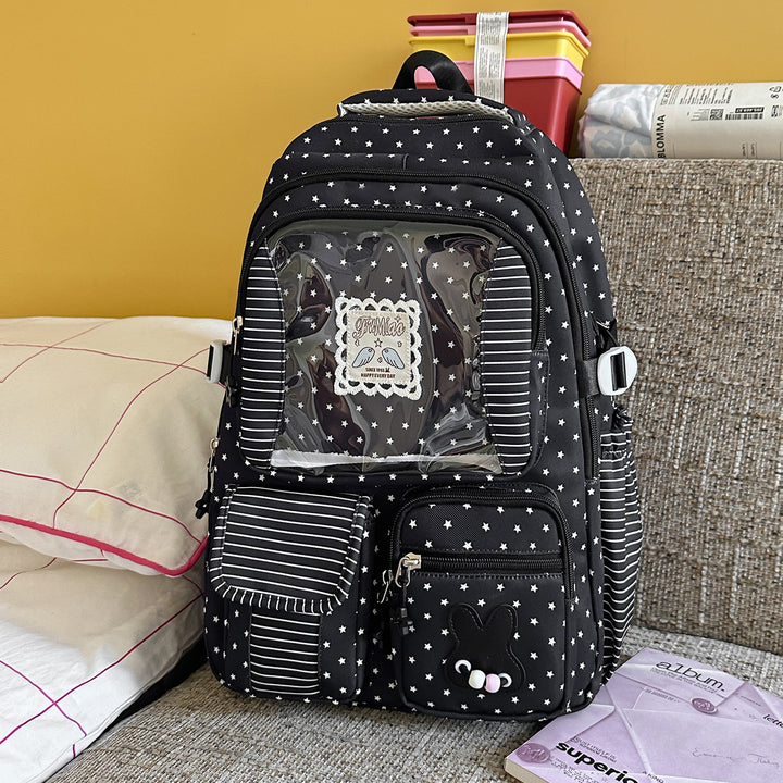 Playful Bunny Ear School Backpack Bowlift