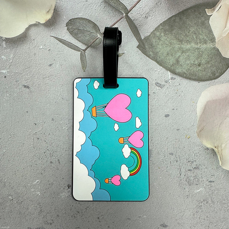 Whimsical Cloud-Themed Luggage Tag Bowlift