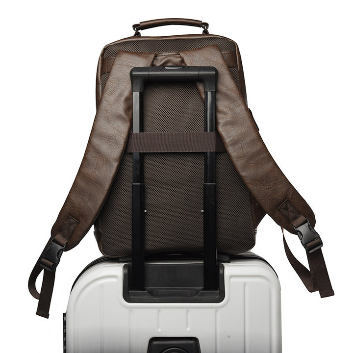 Stylish Multi-Purpose Leather Backpack Bowlift