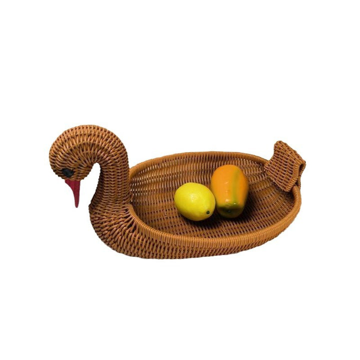 Decorative Woven Swan Bowlift