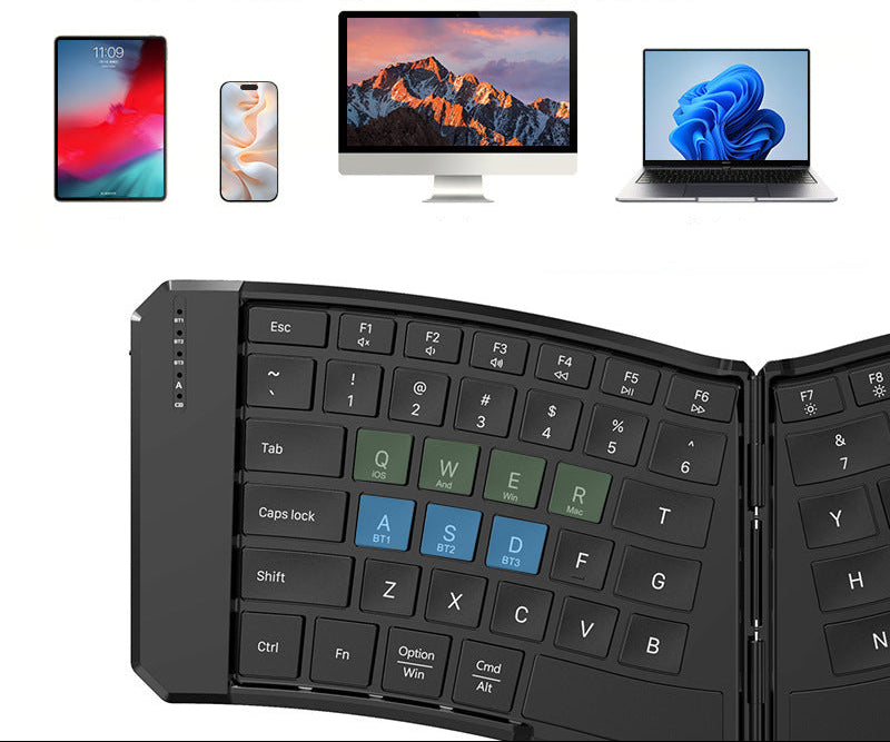 Portable Folding Bluetooth Keyboard Bowlift