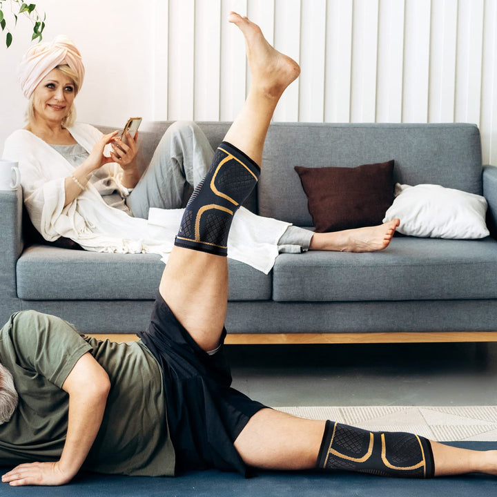 Copper Infused Knee Compression Sleeve Bowlift