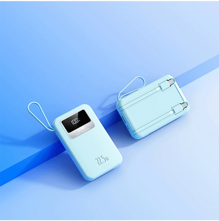 Portable power bank with digital display and intelligent 22.5W fast charging function Bowlift