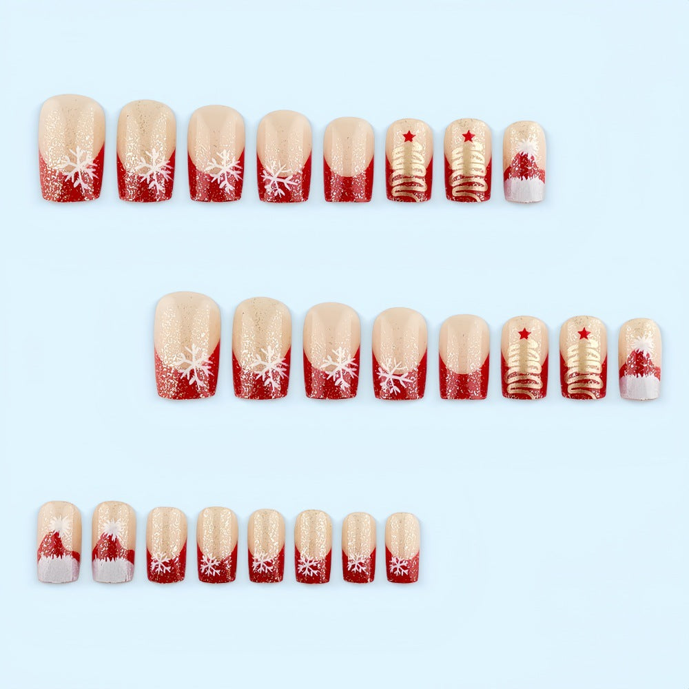 Glamorous Christmas Nail Tips Bowlift