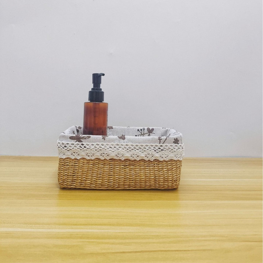 Decorative Woven Storage Basket Bowlift