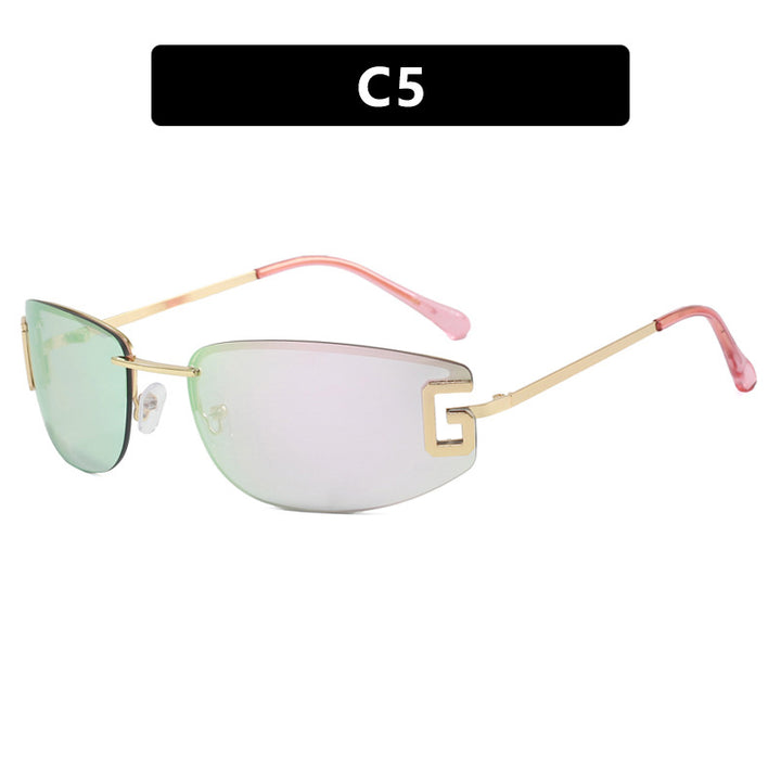 Women futuristic sunglasses with sporty design and UV protection Bowlift