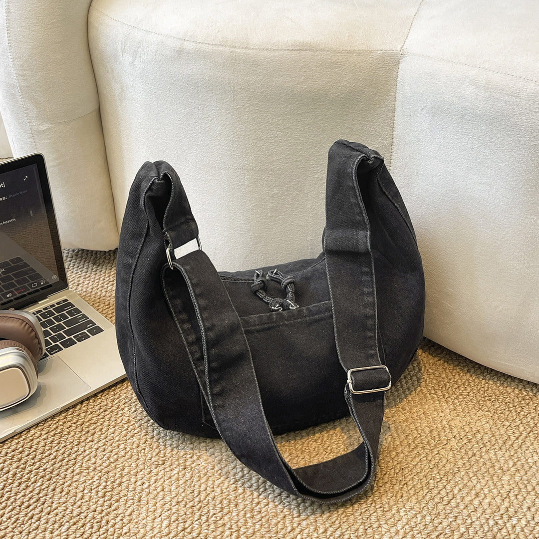 Chic Denim Shoulder Bag Bowlift