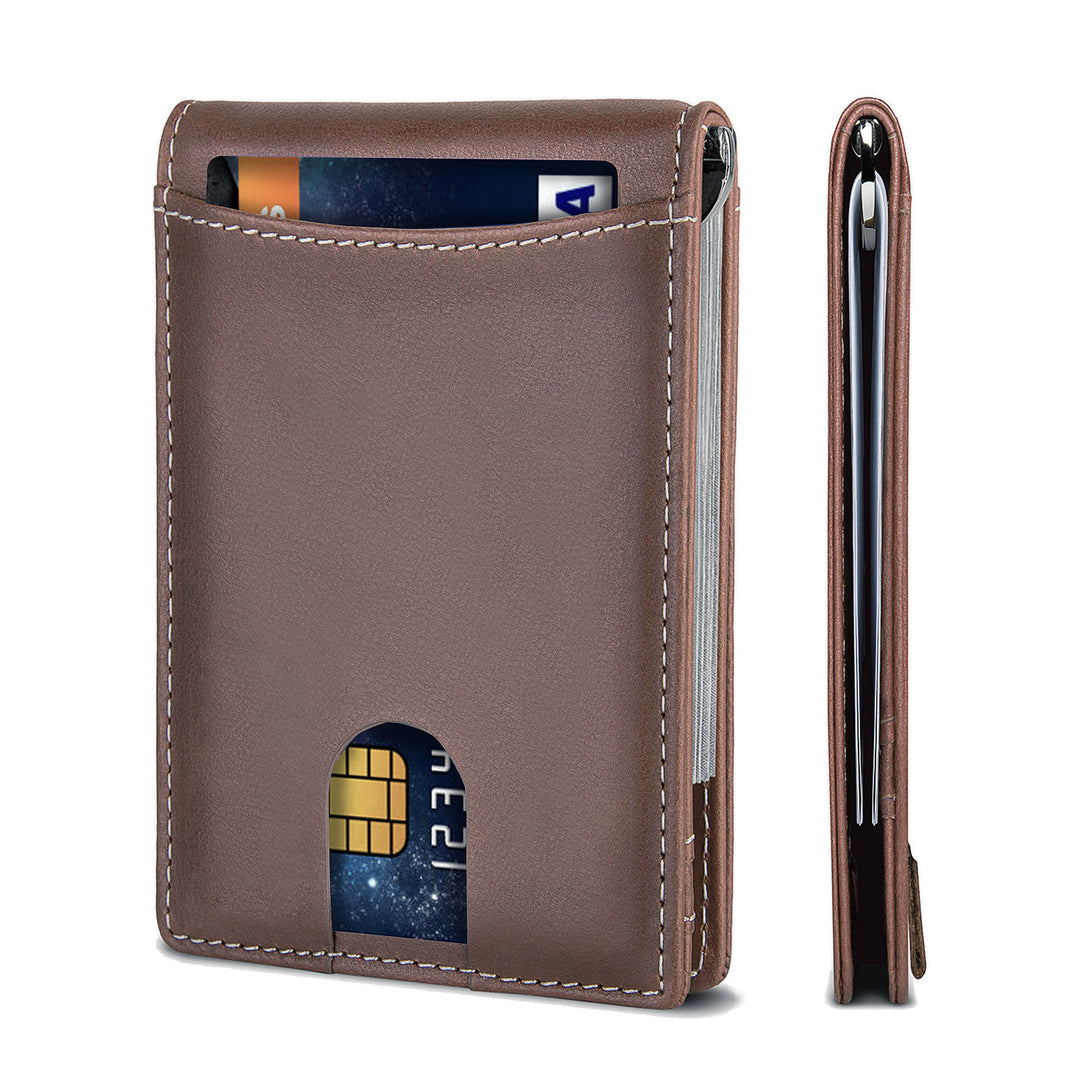 Ultra-Slim RFID-Blocking Leather Cardholder Bowlift