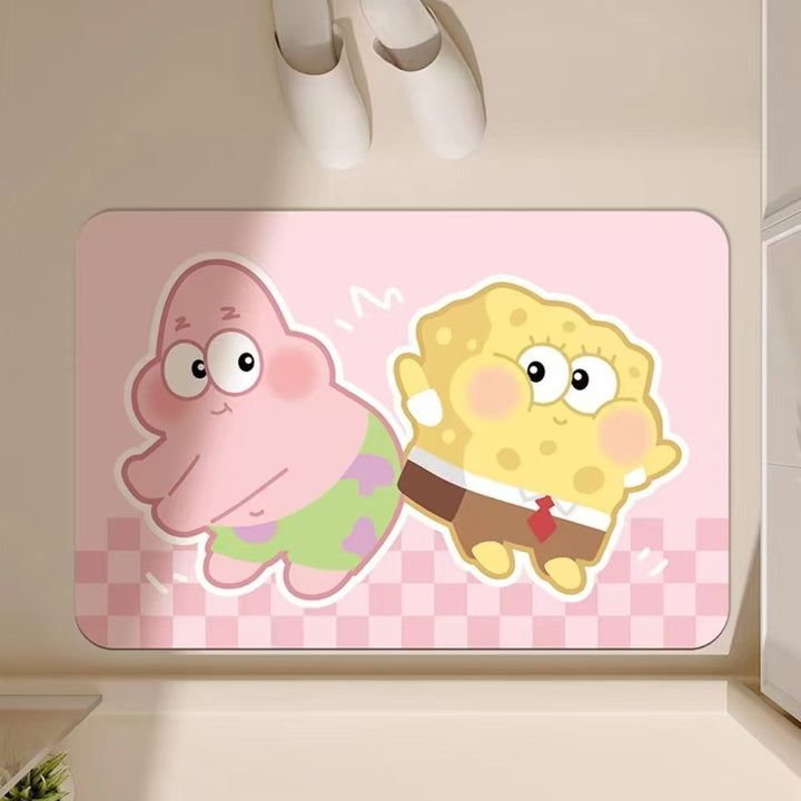 Cartoon Character Themed Bath Mat Bowlift