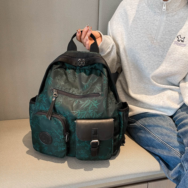 Floral Patterned Backpack Bowlift