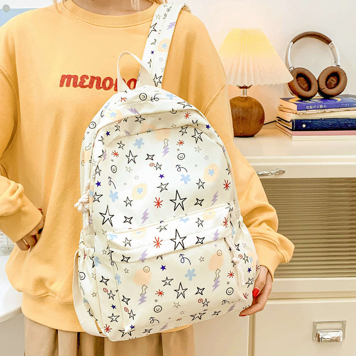 Stylish Patterned School Backpack Bowlift