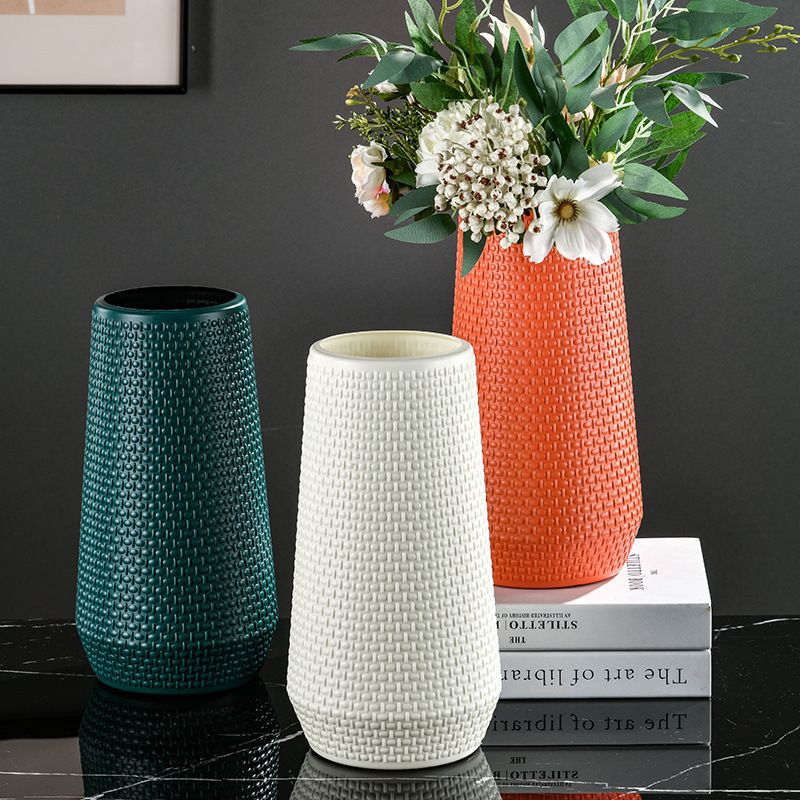Textured Woven Decorative Vase Bowlift