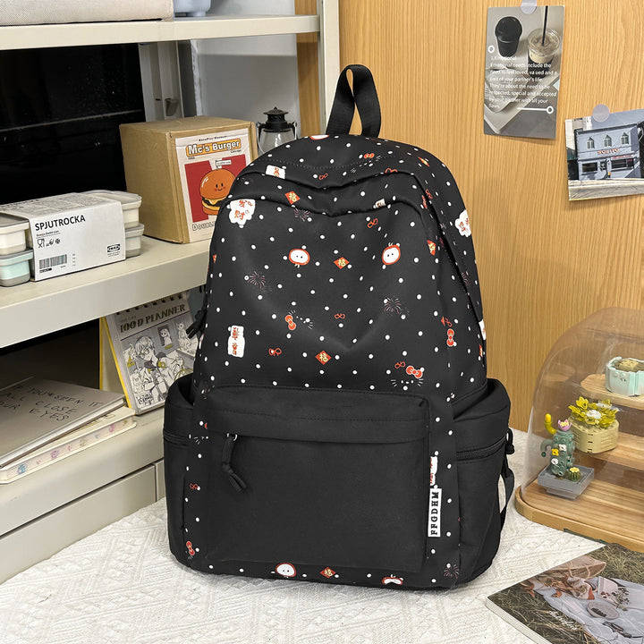 Playful Illustrated Cartoon Backpack Bowlift