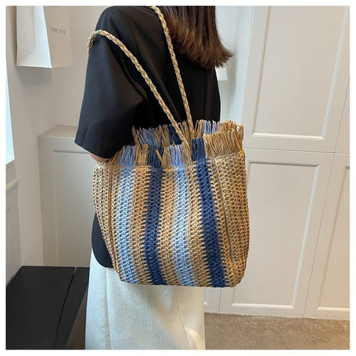 Handbag Made of Braided Natural Material Bowlift