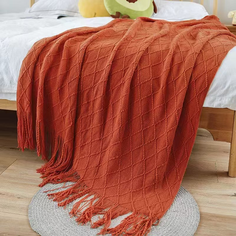 Elegant Textured Knit Scarf Bowlift