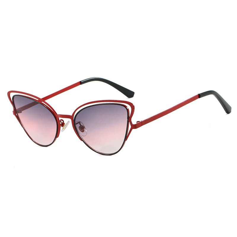 Women's Cat-Eye Glasses with Elegant Metal Frame and Comfortable Fit Bowlift