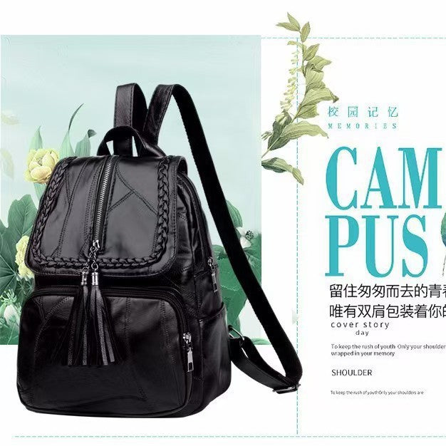 Women's Elegant Leather Backpack Bowlift